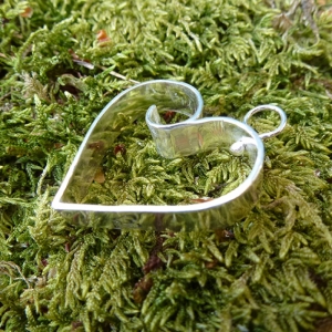 Heart Tin pendant