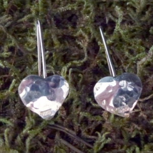 Hammered Hearts earrings